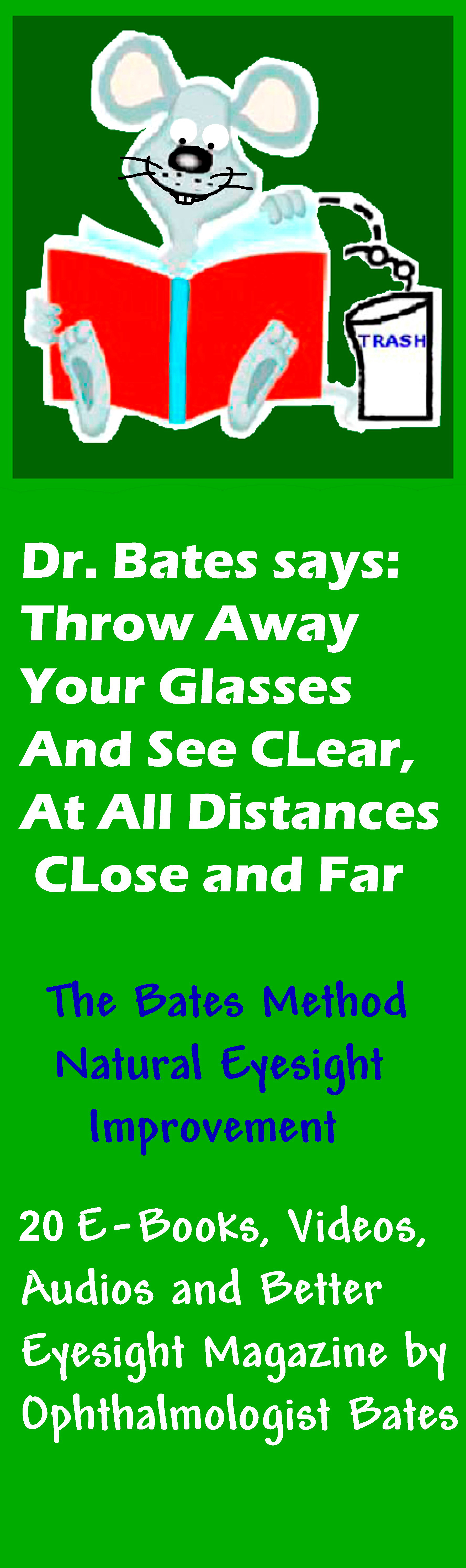 See Clear Without Eyeglasses. Stop Addiction to Stronger and Stronger Prescriptions!